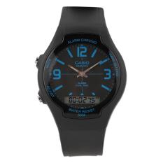 Casio AW-90H-2BVDF Analog-Digital Combination Jam Tangan - Black/Blue