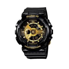 Casio Baby-G BA-110-1ADR Ladies Digital Analog Display Dial Resin Strap - Gold