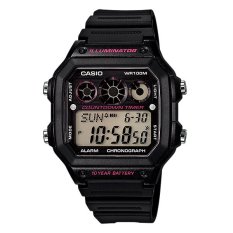 Casio Digital AE-1300WH-1A2V Men's Watch - Black/Pink