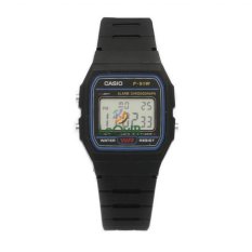 Casio Digital F-91W-3DG - Jam Tangan Pria - Black - Strap Rubber - LM