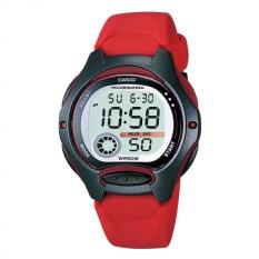Casio Digital Jam Tangan Wanita Original - Rubber Strap - LW200AV Black Red