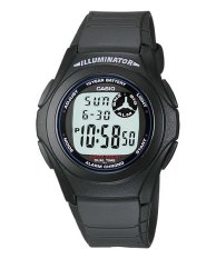 Casio Digital Watch F-200W - 1ADF - Unisex Watch - Karet - Hitam