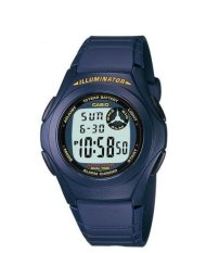 Casio Digital Watch F-200W - 2ADF - unisex watch - karet - biru