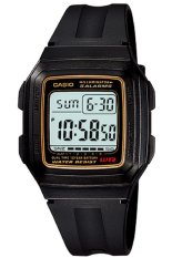 Casio Digital Watch Jam Tangan Unisex - Hitam - Karet - F-201WA - 9ADF