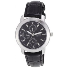 Casio Enticer Analog Hitam Tombol Penyetel Pria Jam Tangan-MTP-1192E-1ADF (A167)-Internasional