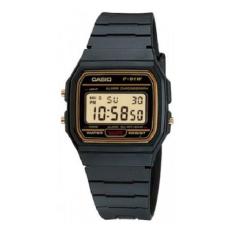 Casio F-91WG-9Q Jam Tangan Pria - Hitam Gold - Karet