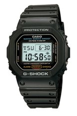 Casio G-SHOCK Laki-laki Hitam Tali Pengikat Resin Perhiasan Dw-5600e-1