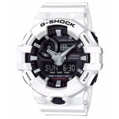 Casio G-SHOCK Pria Putih Resin Strap Watch Ga-700-7a-Intl