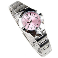 Casio Asli Kecil Modis Wanita Watch Steel Strap Tahan Air QUARTZ Meja Wanita Keperakan Watch-Intl