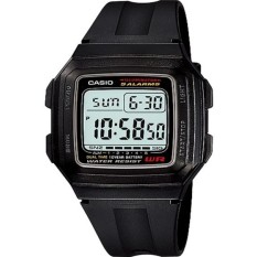 Casio Jam Tangan Pria Original Garansi Resmi - Hitam - Strap Karet - F-201WA-1A