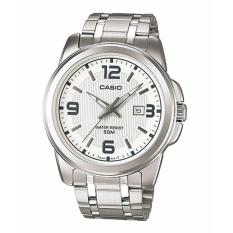 Casio Jam Tangan Pria Original Stainless Steel MTP-1314D-1A - Silver