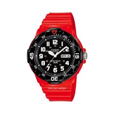 Casio - Jam Tangan Pria - Red - Resin Strap - MRW-200HC-4BVDF
