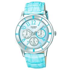 Casio Jam Tangan Wanita Original Terbaru - Tali Kulit - 2BVDF Biru