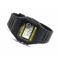 Casio Klasik Digital Jam Tangan Pria - Hitam - Strap Karet - F-94WA-9D
