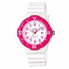 Casio LRW-200H-4BVDF - Jam Tangan Wanita - Resin - Putih Merah