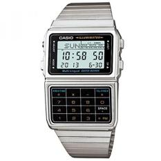 Casio Pria Perak Nada 25 Kalkulator Memori Bank Data Watch