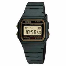 Casio ORIGINAL _Jam Tangan Unisex - Hitam - Karet - F-91W-1S Terbaru