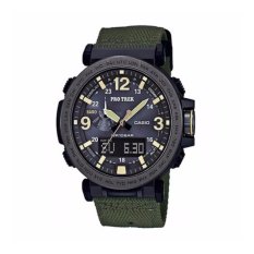 Casio ProTrek PRG-600YB-3A Kain Band Green Watch-Intl