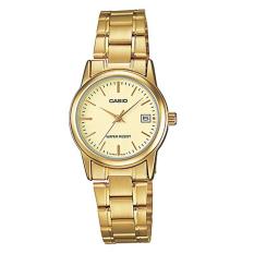 Casio Analog LTP-V002G-9A - Jam Tangan Wanita - Gold - Stainless Steel Band
