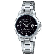 Casio Women's Jam Tangan Wanita Original Terbaru - Black - Stainless Steel - V004D
