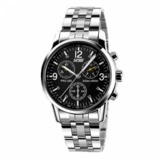 SKMEI Jam Tangan Pria Casual Stainless Strap Water Resistant 30M 9070 - Black