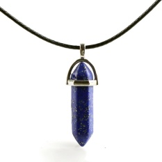 Catwalk Rincian Tentang Batu Kristal Kuarsa Alami Point Chakra Penyembuhan Gemstone Pendant Kalung-Intl
