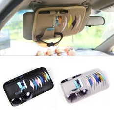 Cenita Otomatis Mobil Vehicle Matahari Kedok Kulit Cd Disk Dompet Tas Tas Penahan-Internasional
