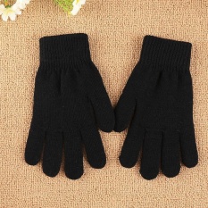 Cenita-New Fashion Unisex Women Full Finger Knitted Gloves Mitten Gift Accessorise - intl