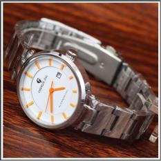 Charlie Jill 1428ms orange jam tangan wanita strap stainless-silver
