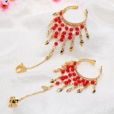Menawan India Gaya Perhiasan Gelang (2 Pcs)-Intl