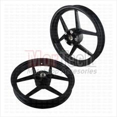 Chemco Velg Pelek Racing Tapak Lebar Palang 6 Y Double Disc Ring 17-250 350 Vixion Old Hitam