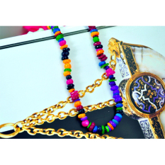 Wanita CHIC GADIS Multicolor Laut Shell Bentuk Tidak Teratur Kalung Manik-manik Longgar Gelang 5-8 Mm Perhiasan Jual (Aneka Warna)