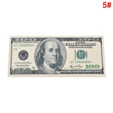 Chic Unisex Pria Wanita Jasa Catatan Pola Pon Dolar Euro Dompet Lama Dollar 100-Intl