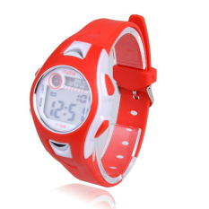 Children Brothers And Perempuan Berenang Olahraga Jam Tangan Digital Tahan Air Merah