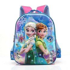 Chloe's Clozette Tas Sekolah Ransel Backpack Anak 3D Frozen Elsa Anna