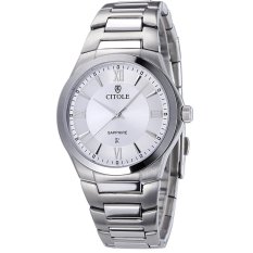 ChongQing West Teng Jam Tangan Kuarsa Klasik Pecinta Fashion Di Meja Bisnis Rekreasi Pria Jangan Tangan Perempuan Asli 5093 (Putih)-Intl