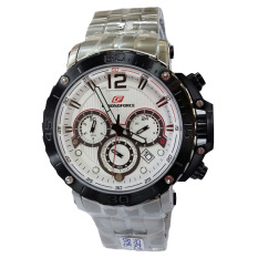 Chornoforce Jam Tangan Pria -Stainless Steel - Silver - CR5259 Silver White