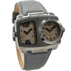 Jam tangan pria christ verra 31706g silver leather kulit 