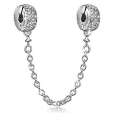 Christmas gifts, NinaQueen 925 Sterling Silver Safety Chain for pand?ra bracelets, stopper fit pand?ra charms, birthday valentines day anniversary gifts for her teen girls kids women wife daughter mom - intl