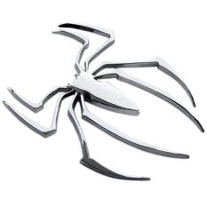 Chrome Emblem 3D Spider Laba Laba Body Kaca Pintu Mobil Motor Metal Sticker Stiker Laptop Aksesoris Avanza Xpander Calya Innova Gran Max Pick Up Brio Satya Sigra Xenia Rush Carry Ertiga HR-V Ayla Terios Agya Ignis Mobilio APV Pajero Assesoris Accesoris