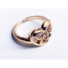 Cincin Anak Kupu-Kupu Lapis Emas