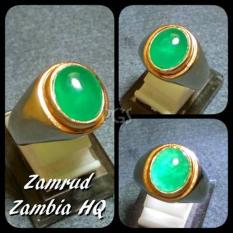 CINCIN BATU AKIK PERMATA ZAMRUD ZAMBIA HIGH QUALITY PREMIUM CLASS HIJAU LIKE BACAN SIZE KANTORAN DAN TERMURAH