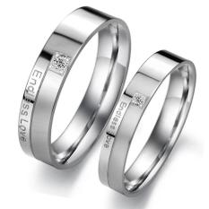 cincin couple / cincin tunangan / cincin nikah titanium anti karat dan hitam - 02