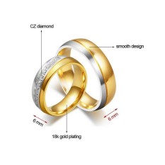 cincin couple / cincin tunangan / cincin nikah titanium anti karat dan hitam - 102