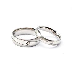 cincin couple / cincin tunangan / cincin nikah titanium anti karat dan hitam - 16