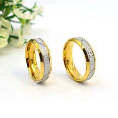 cincin couple / cincin tunangan / cincin nikah titanium anti karat dan hitam - 91