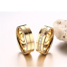 Cincin Couple - Cincin Tunangan - Cincin Nikah Titanium CC052