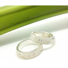 Cincin Couple Perak Tunangan dan Nikah C-40 Sterling Silver Exlusive