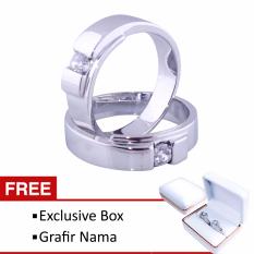 Cincin Couple Perak Tunangan dan Nikah SN-27 Silver Exlusive