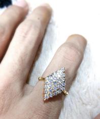 Cincin Emas Berlian Wanita Natural Diamond Asli Eropa Tunangan Nikah Kawin Mewah Murah